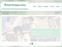 Tablet Screenshot of equitymortgagelending.com